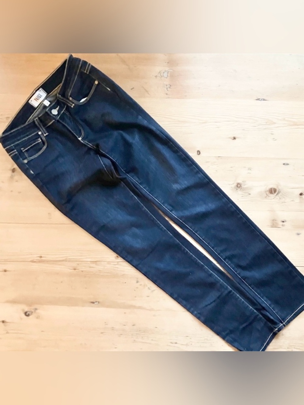 Paige Skyline Skinny Maggie Dark Wash Denim 25